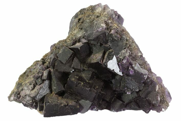 Deep Purple Cubic Fluorite - Cave-In-Rock, Illinois #90981